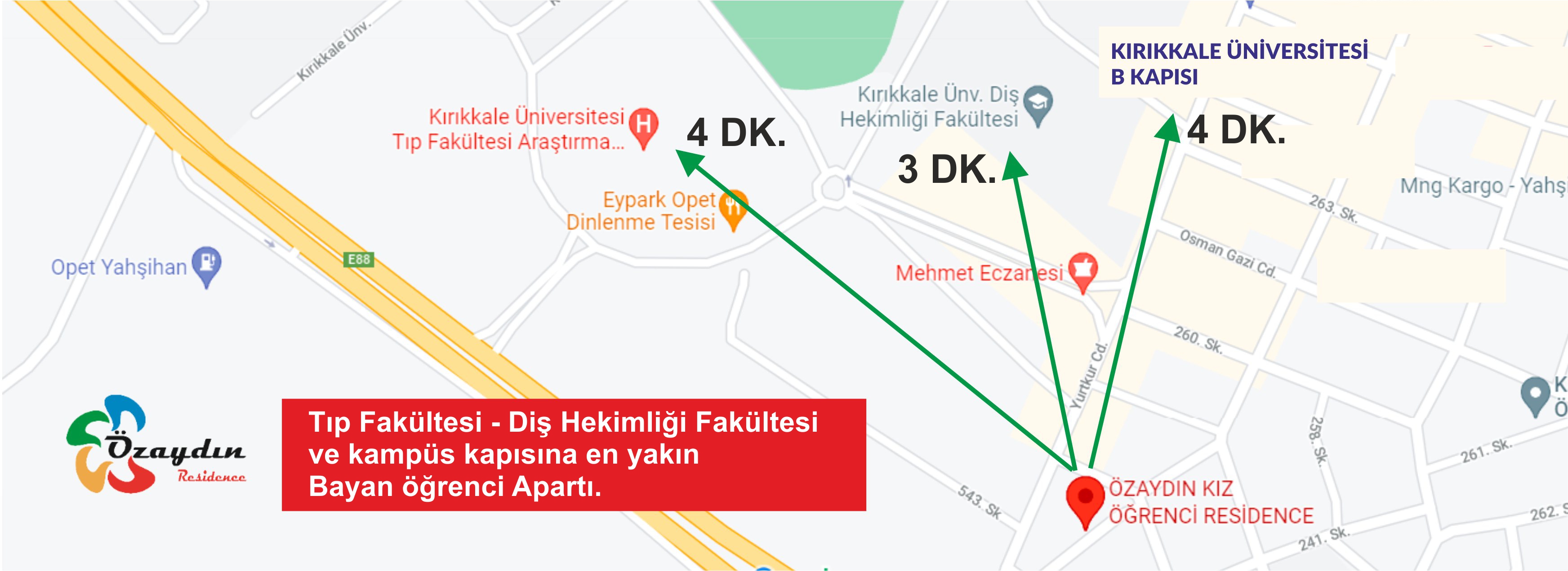 Kırıkkale üniversitesi en yakın apart